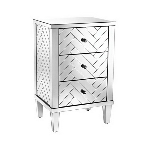 610216 bedroom furniture mirrored chest of drawers