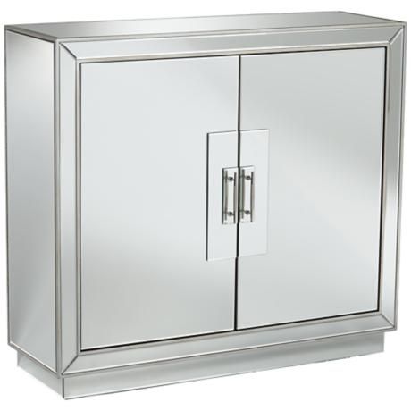 610339 vintage industrial mirrored cabinet