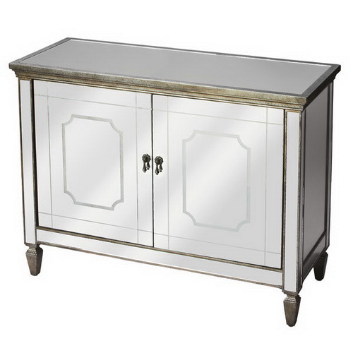 610341 vintage industrial mirrored cabinet