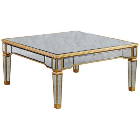 620009 Modern mirrored coffee table