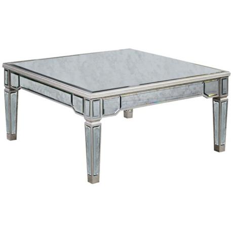 620010 Modern mirrored coffee table