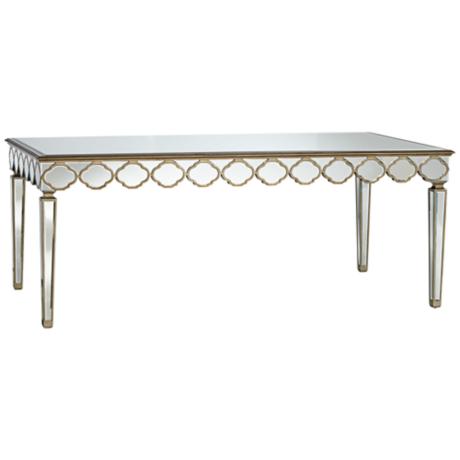 620037 Modern mirrored coffee table