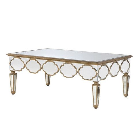 620038 Modern mirrored coffee table