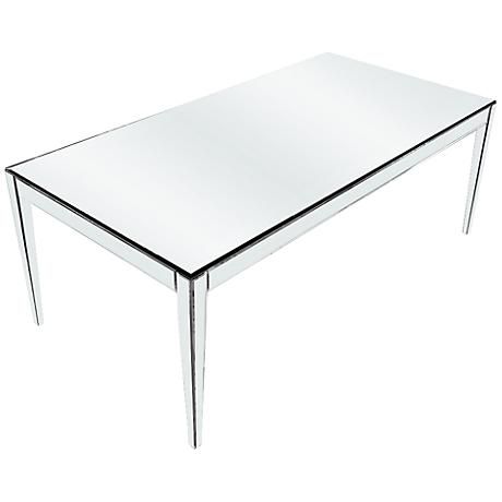 620076 Modern mirrored coffee table