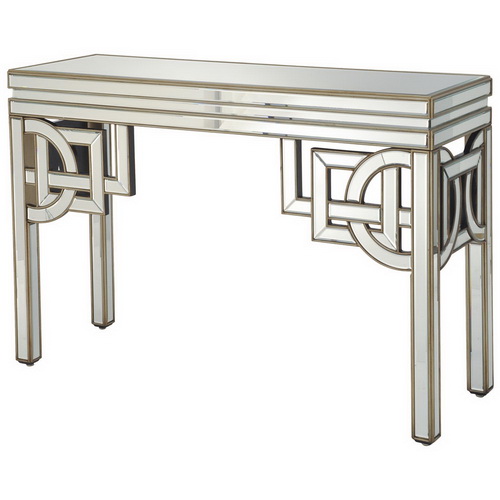 630048 half moon mirrored console table