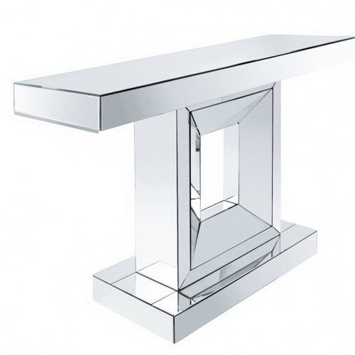 630115 modern mirrored console table