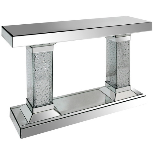 630116 modern mirrored console table