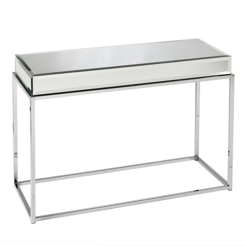 630118 modern mirrored console table