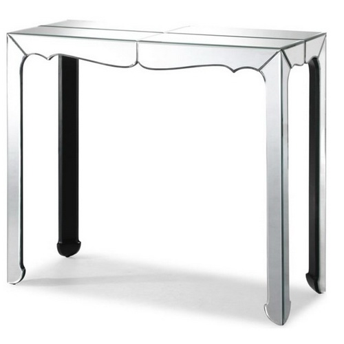 630130 modern mirrored console table