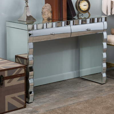 630133 modern mirrored console table