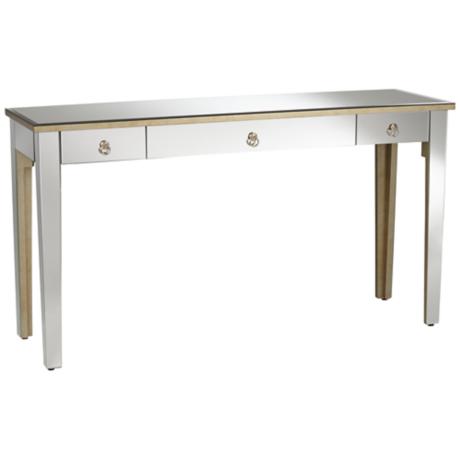 630134 modern mirrored console table