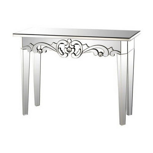 630145 modern mirrored console table