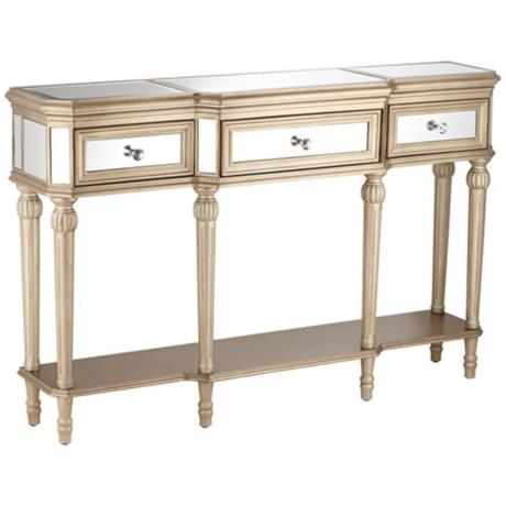 630146 modern mirrored console table