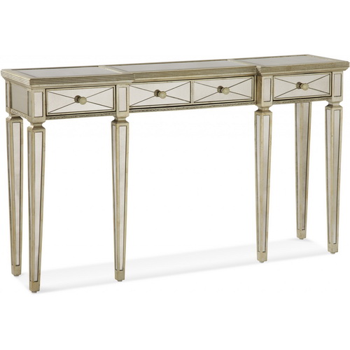 630147 modern mirrored console table