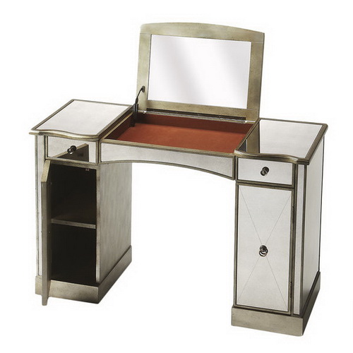 630149 modern mirrored console table