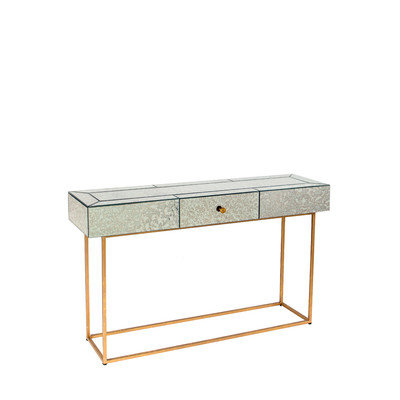 630153 modern mirrored console table