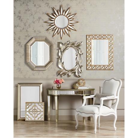 630156 modern mirrored console table