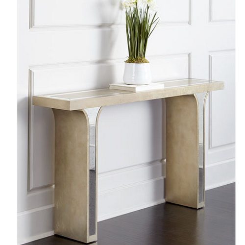 630159 modern mirrored console table