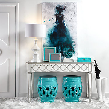 630163 modern mirrored console table