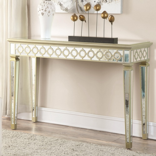 630164 modern mirrored console table