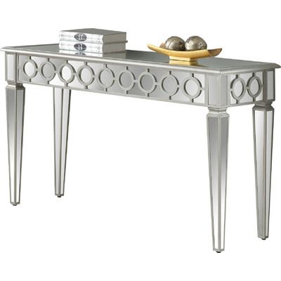 630172 modern mirrored console table