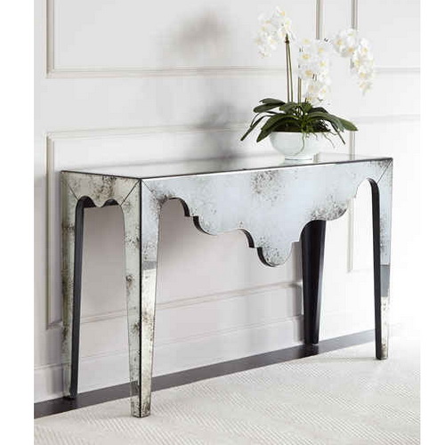 630177 modern mirrored console table