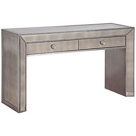 630181 luxury mirrored console table