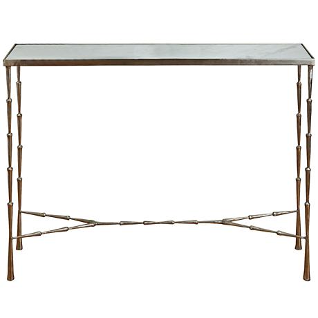 630191 luxury mirrored console table