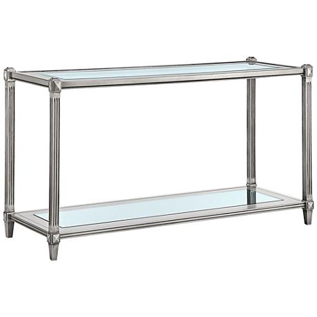 630196 luxury mirrored console table