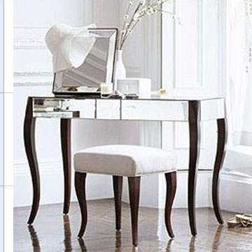 630206 luxury mirrored console table