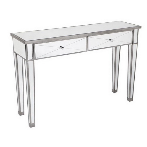 630212 luxury mirrored console table