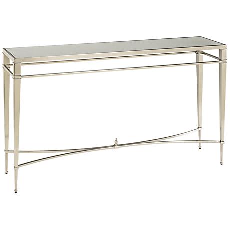 630223 luxury mirrored console table