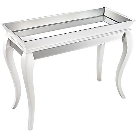 630231 luxury mirrored console table