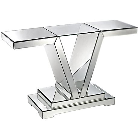 630232 luxury mirrored console table