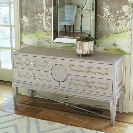 630235 luxury mirrored console table