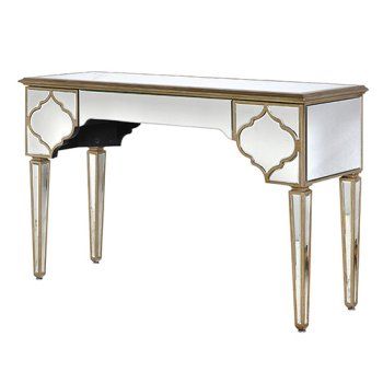 630239 luxury mirrored console table