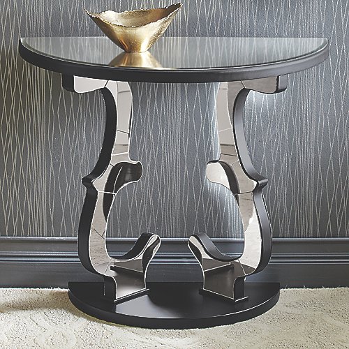 630243 luxury mirrored console table