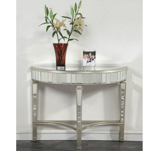 630254 antique mirrored console table