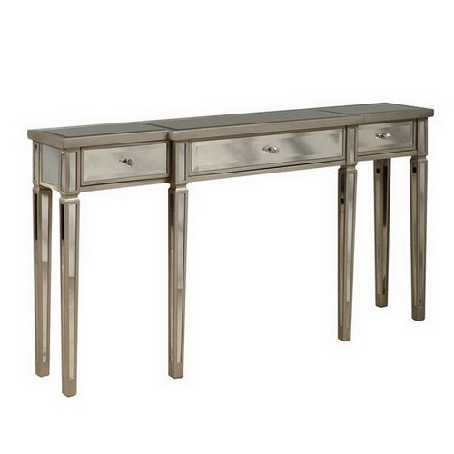 630293 glass console table mirrored console table