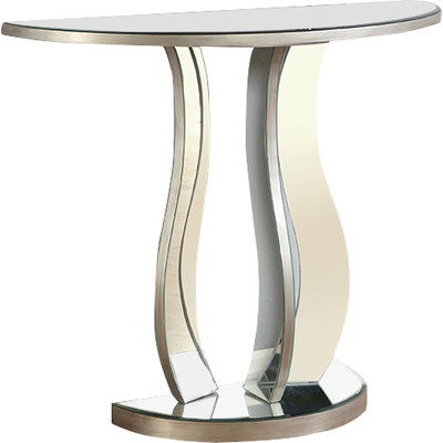 630306 glass console table mirrored console table