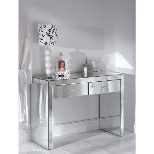 630315 wooden console table with mirror