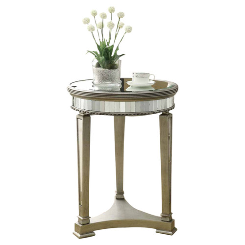 650002 Modern mirrored end table