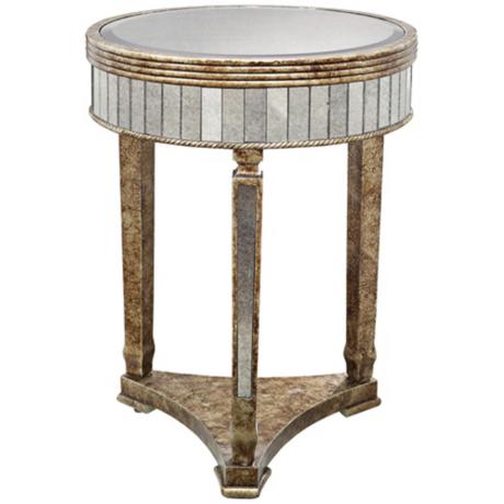 650003 Modern mirrored end table