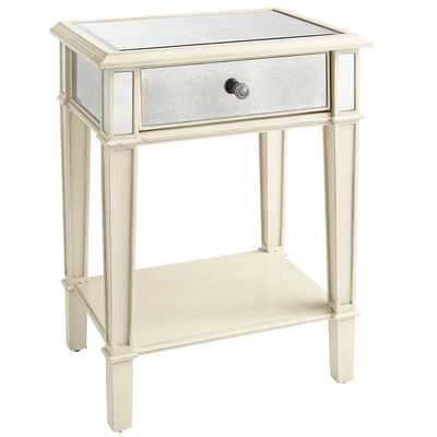 650006 Modern mirrored end table