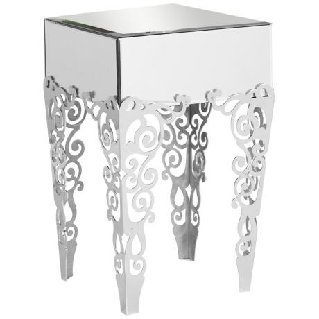 650051 Bed mirrored end table