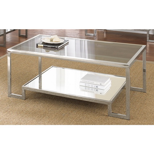 650059 Bed mirrored end table