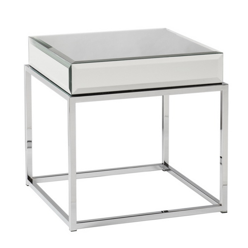 650068 Bed mirrored end table