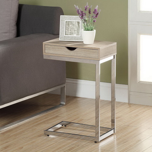 650071 Bed mirrored end table