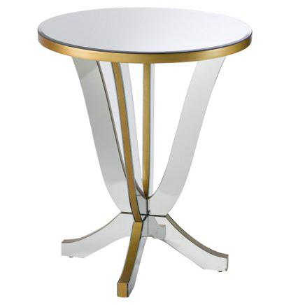 650075 Bed mirrored end table