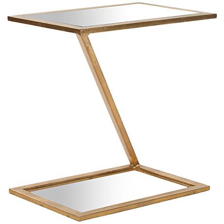 650078 Bed mirrored end table